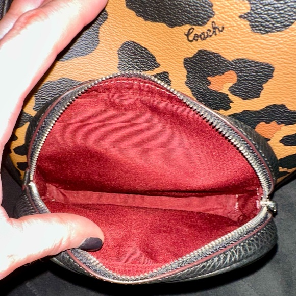 Coach Mini Court Backpack in Signature leopard 🐆 Pristine condition! - Picture 7 of 9